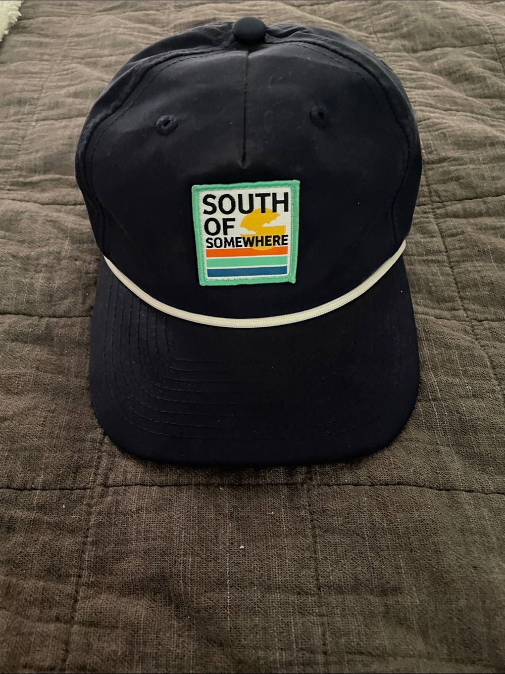 South of Somewhere Navy Men's Hat - Casual Baseball Cap